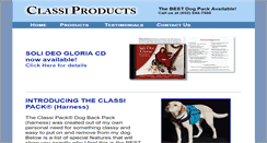 Desktop Screenshot of classiproducts.com