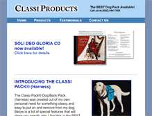 Tablet Screenshot of classiproducts.com